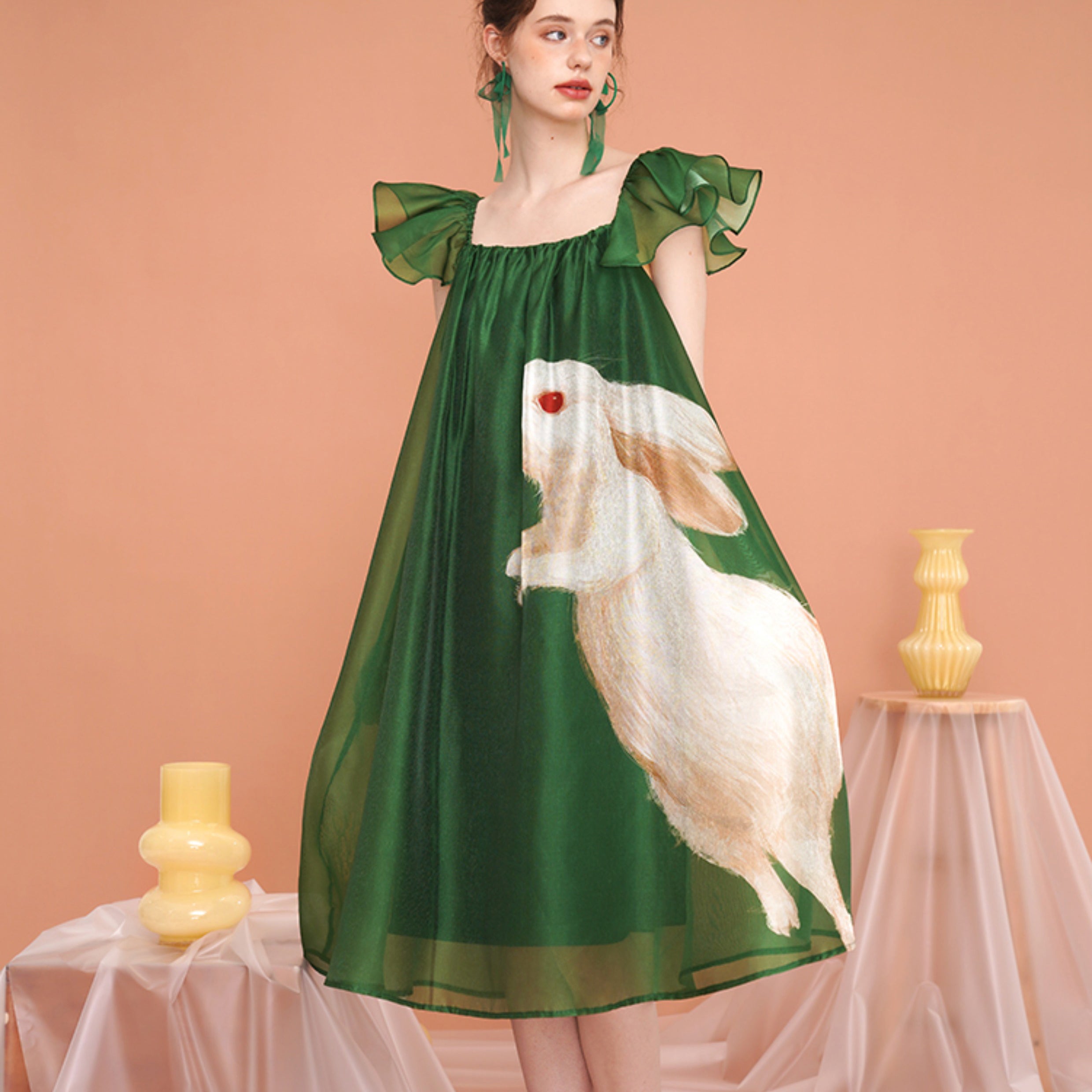 Enchanted Forest Rabbit Dress - chiclara