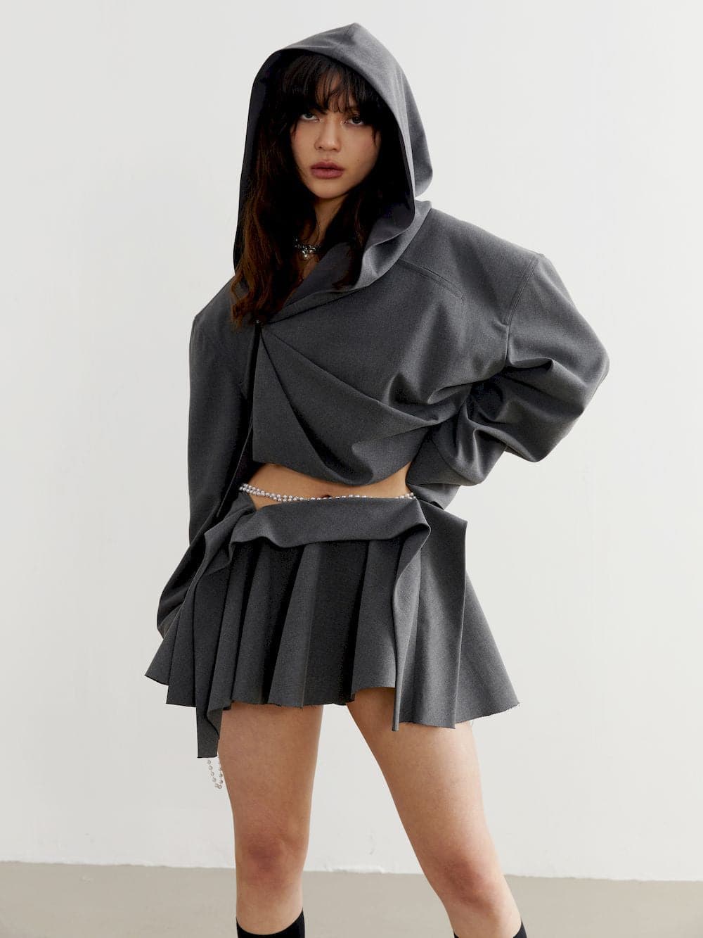 Elevate Hoodie: Stylish Loose Cropped Tops - chiclara
