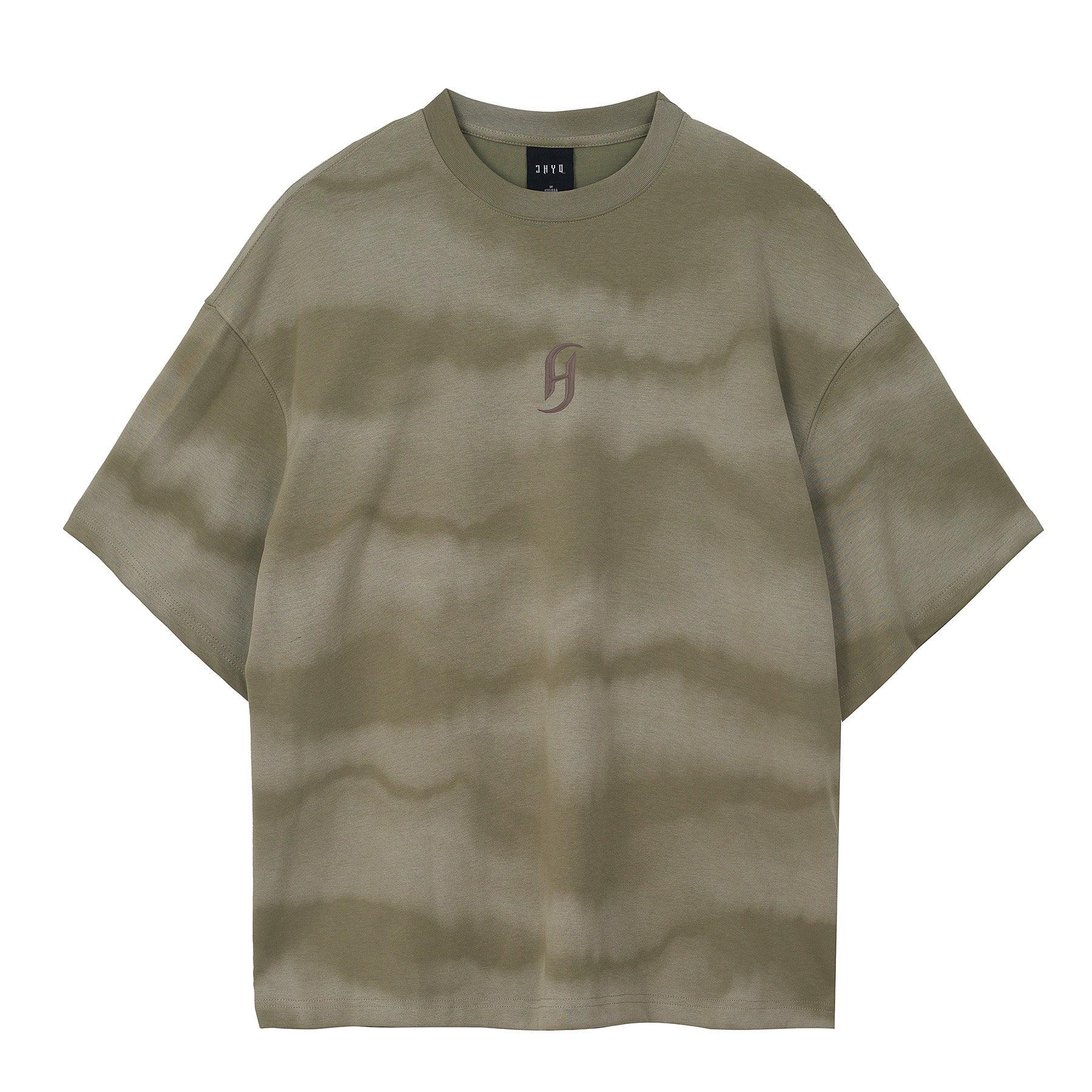 Tie Dye Tee with Wave Design and Logo - chiclara
