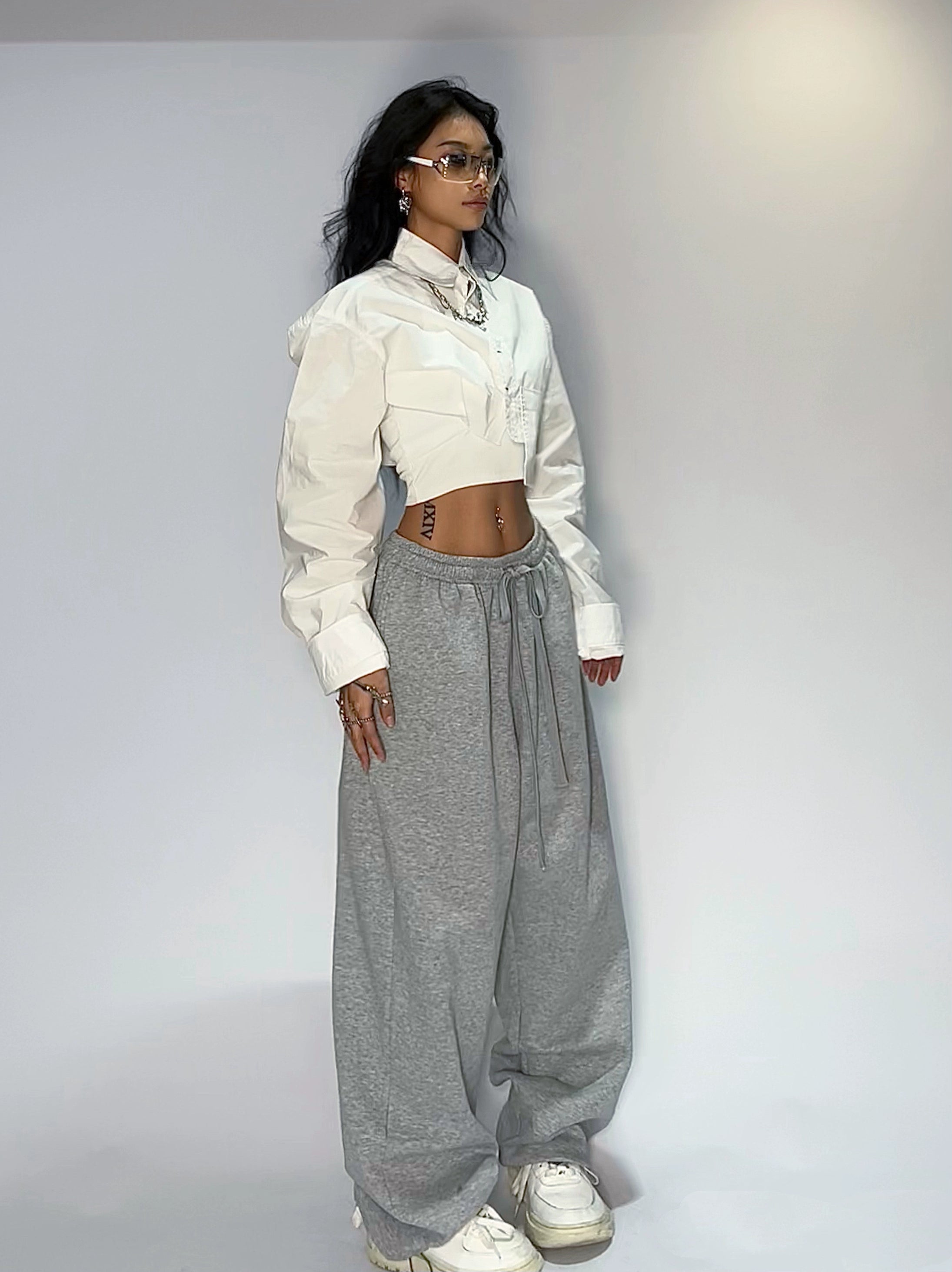 Spicy Solid Color Loose Jazz Dance Pants - chiclara