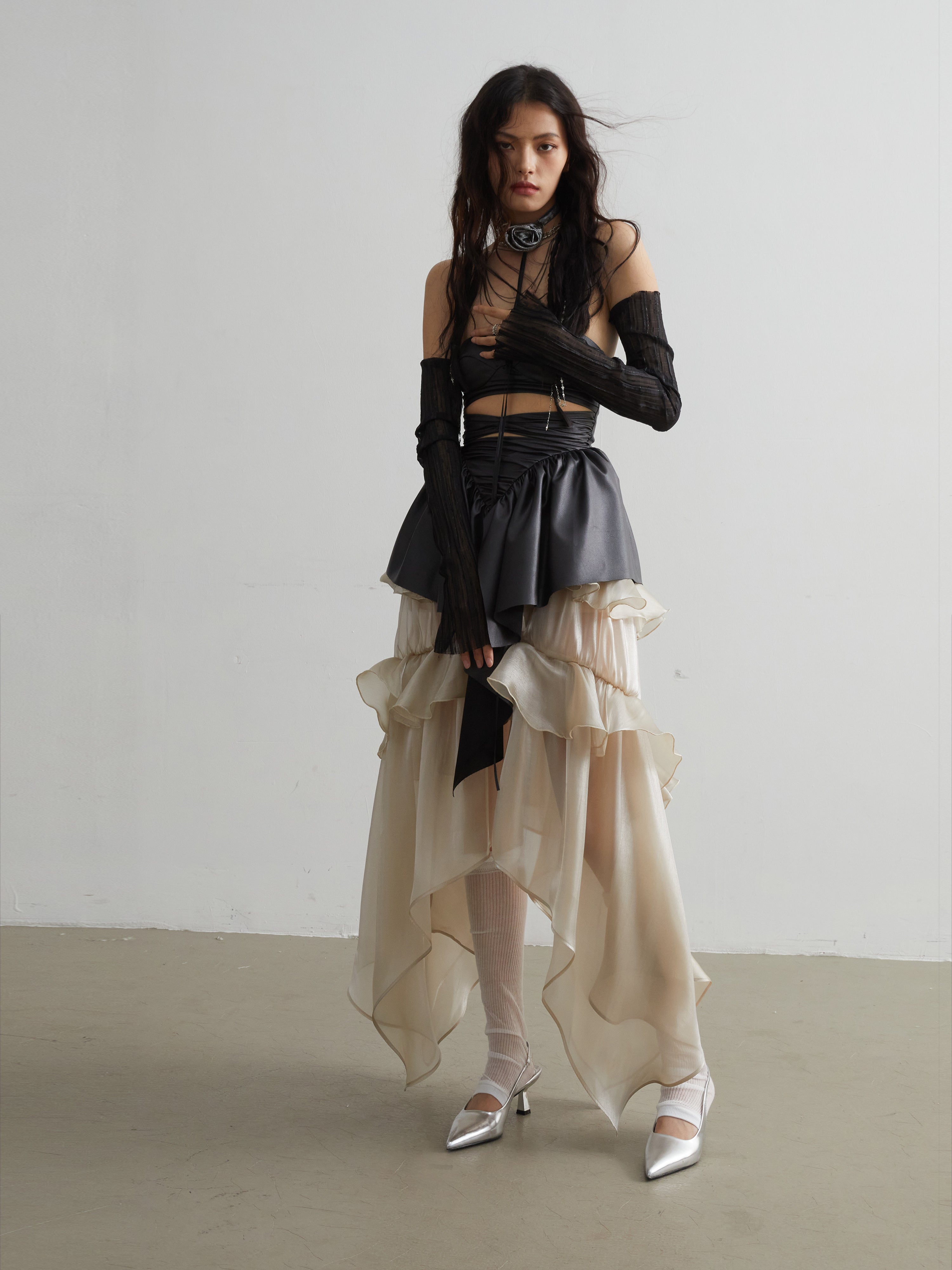 Elegant Goldfish Ruffle Skirt - chiclara
