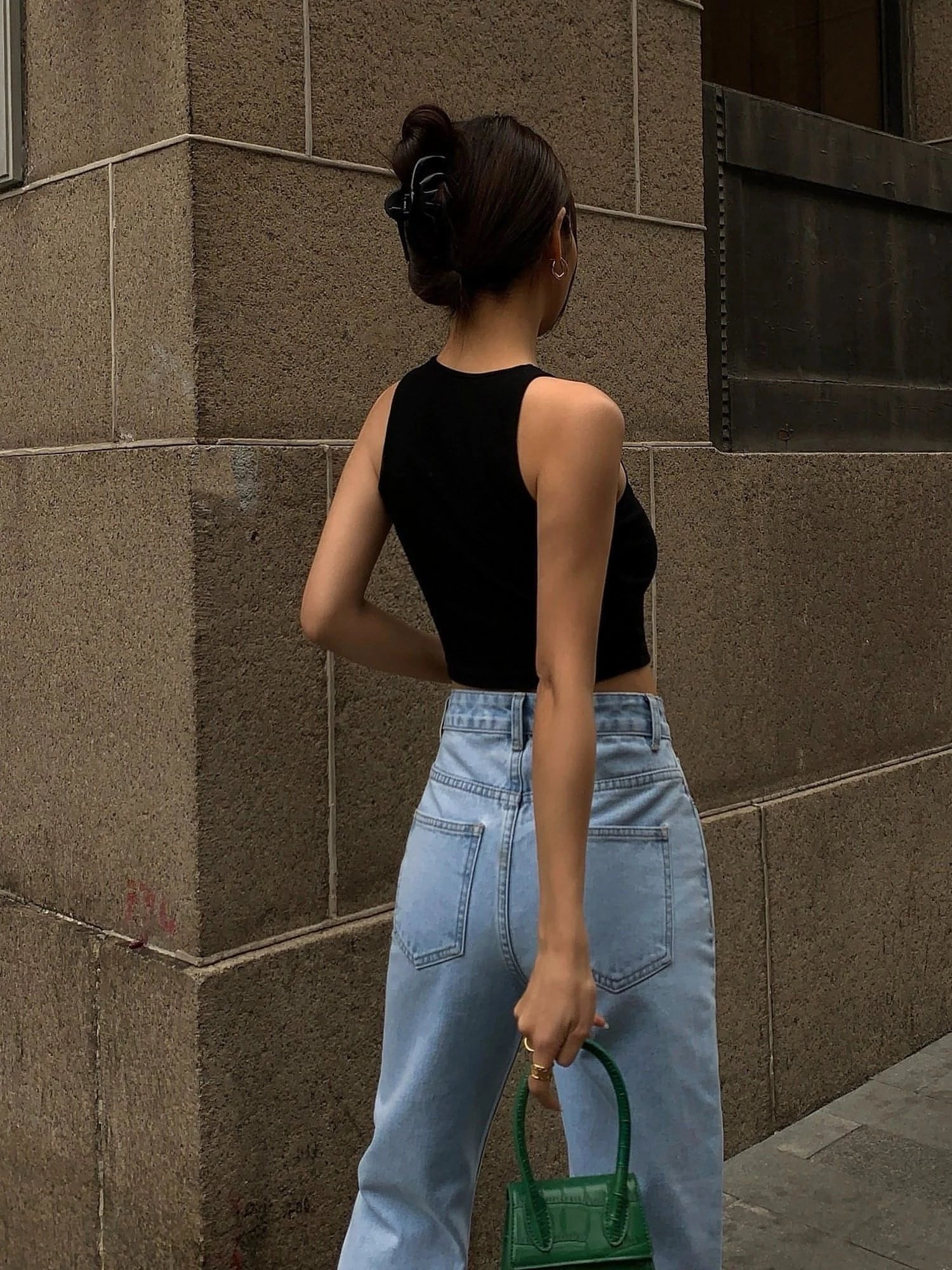 Summer Black Knitted Tank Top - chiclara