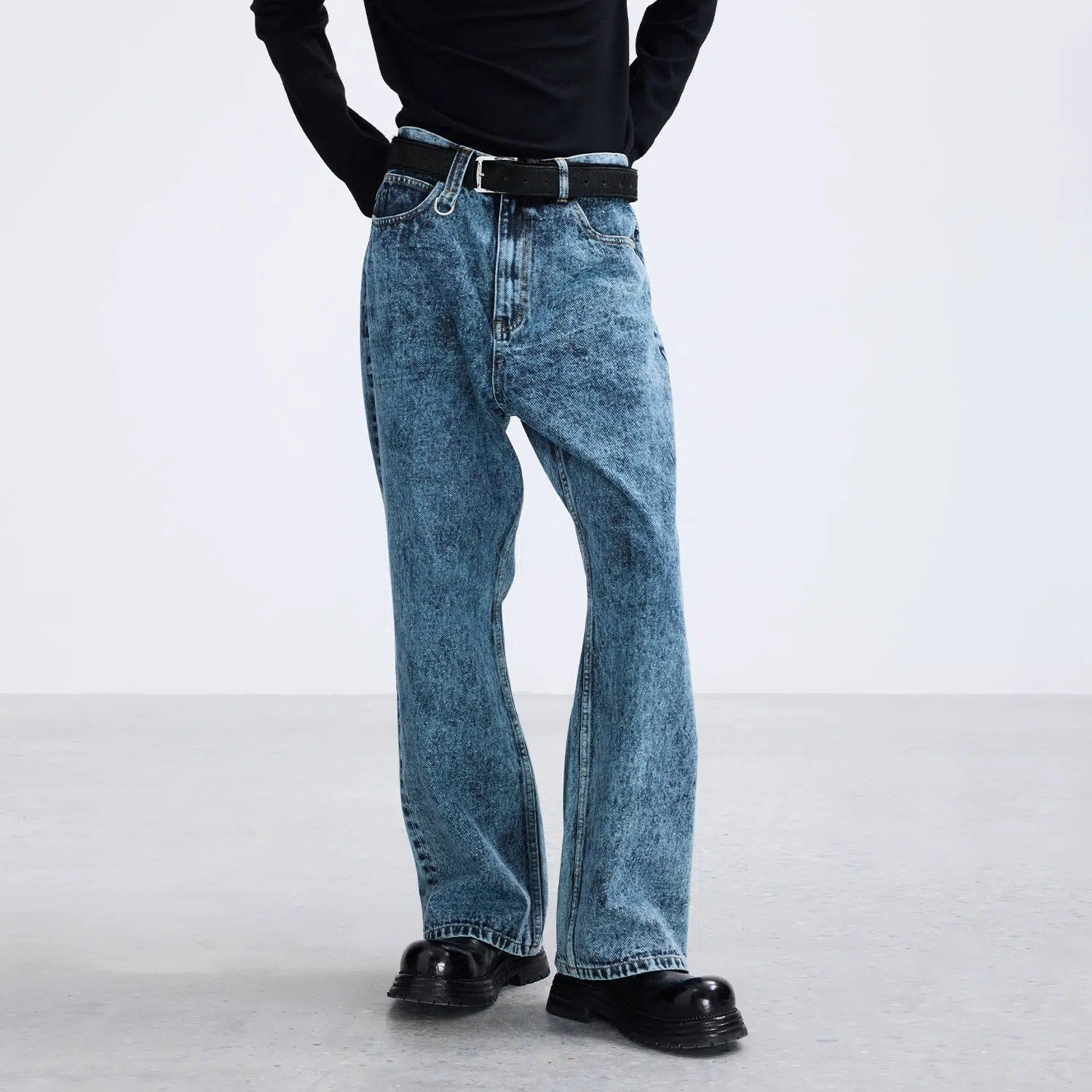 Essential Faded Bootcut Jeans - chiclara