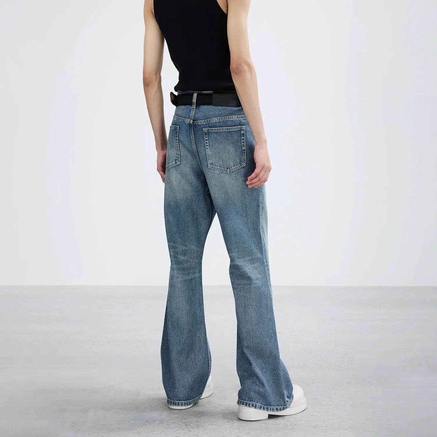 Faded Bootcut Jeans - chiclara