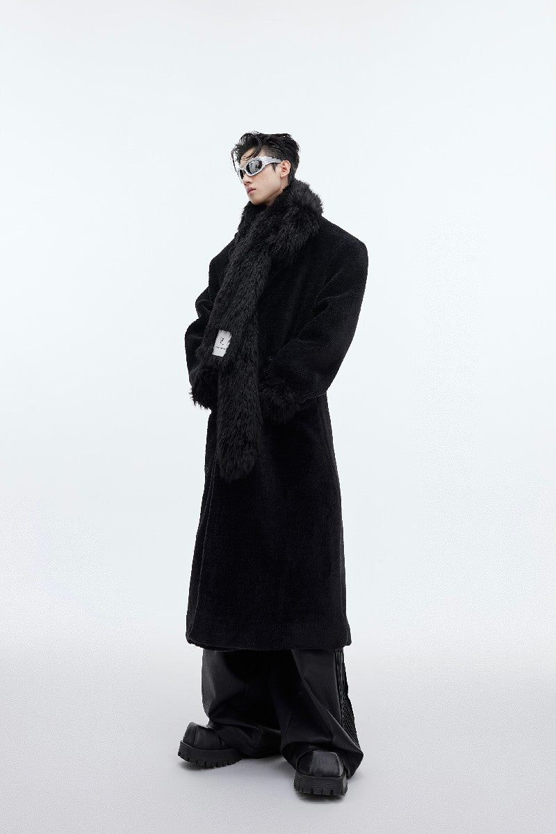Wool Longline Coat - chiclara