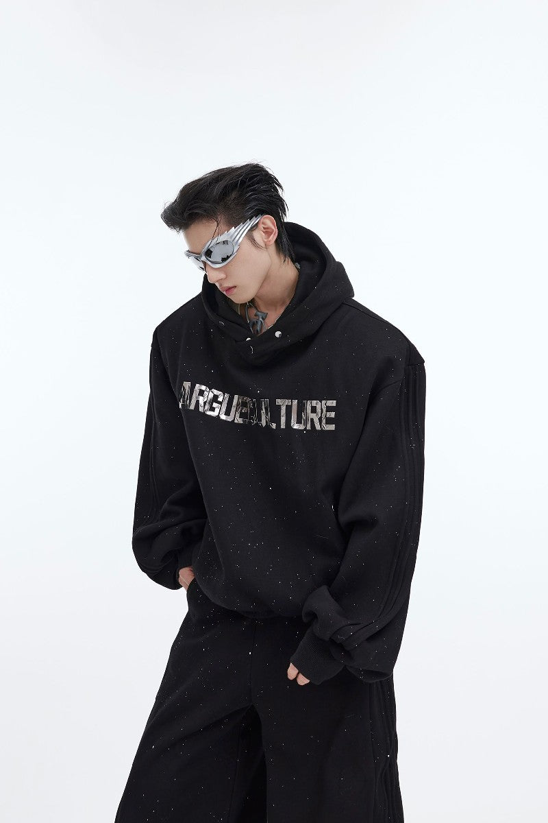 Glittery Track Hoodie - chiclara